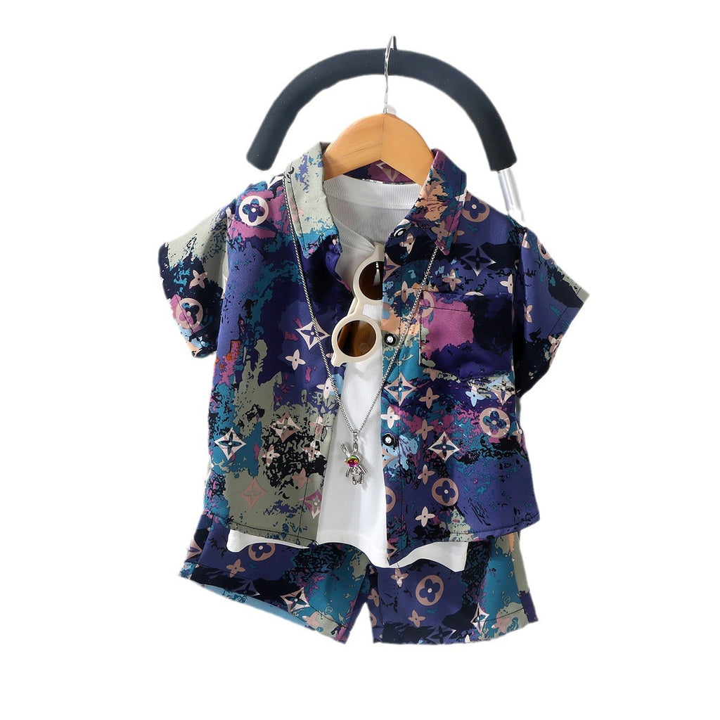 Childrens' Short Sleeve Shirt and Shorts