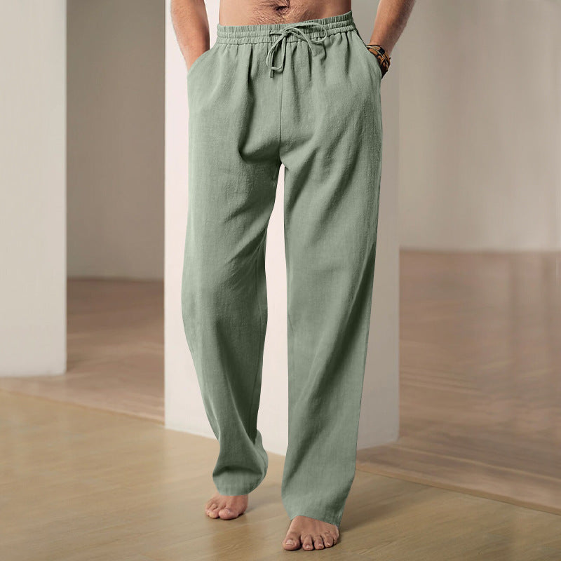 Men's Breathable Linen Casual Sports Trousers