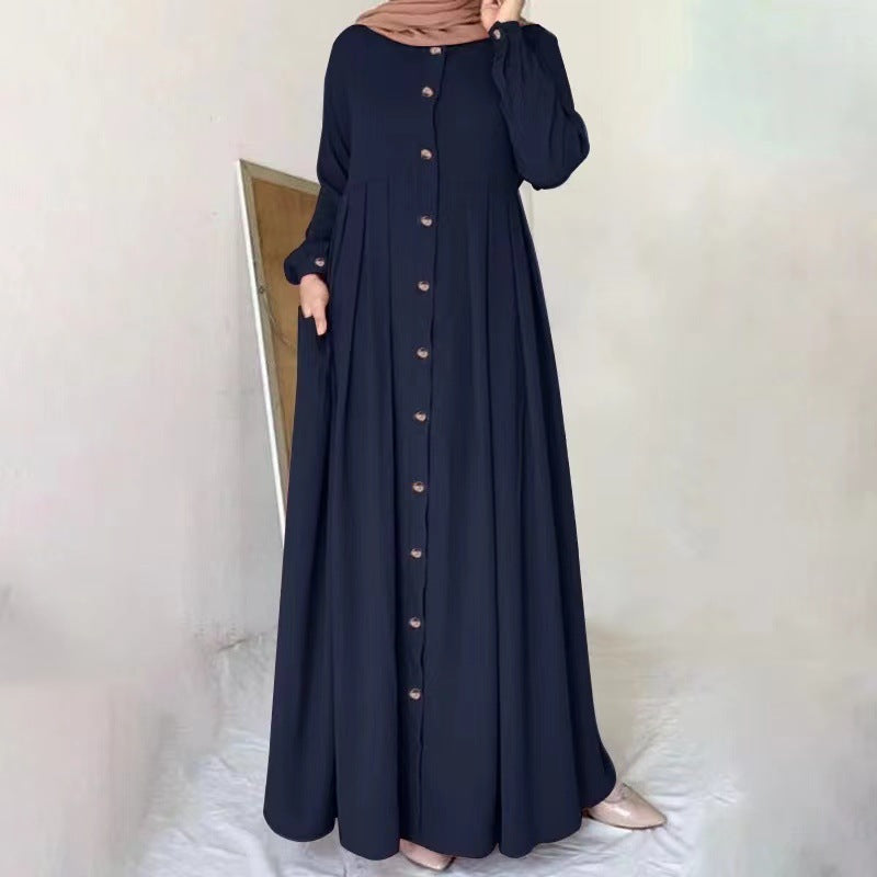 Loose and elegant robe-style dress