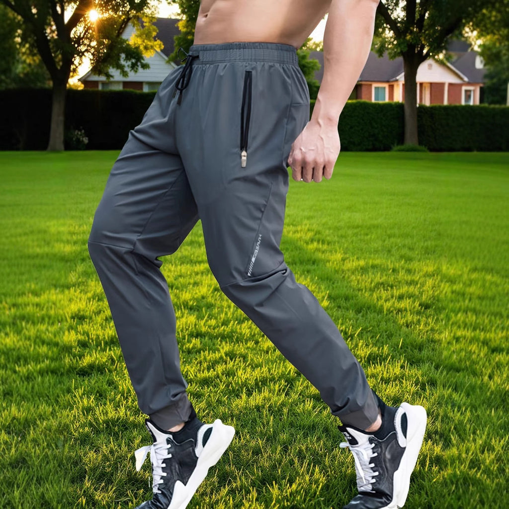 Ice-silk style men's casual trousers