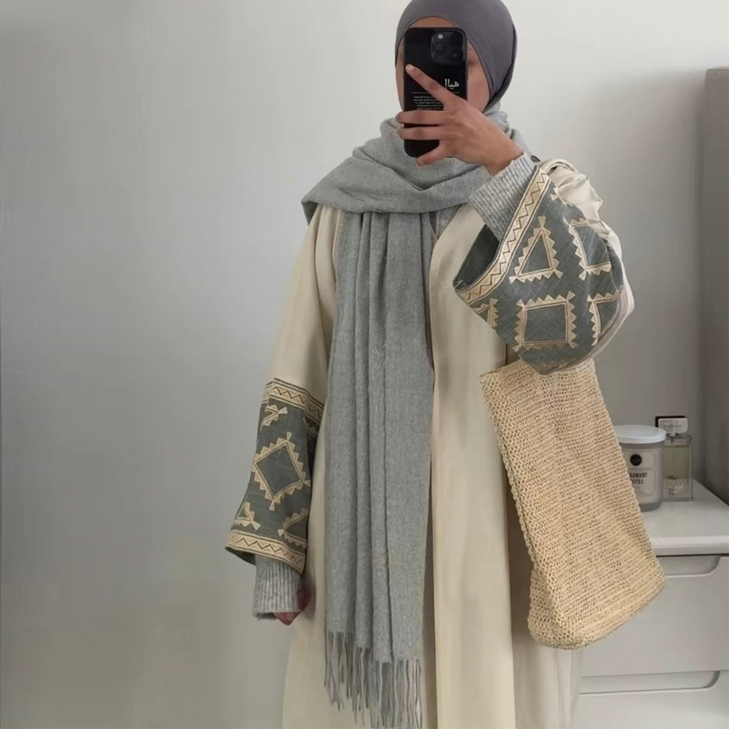 Elegant cardigan robe