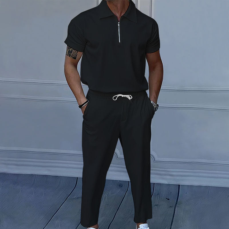 Men plus size men's solid color suit