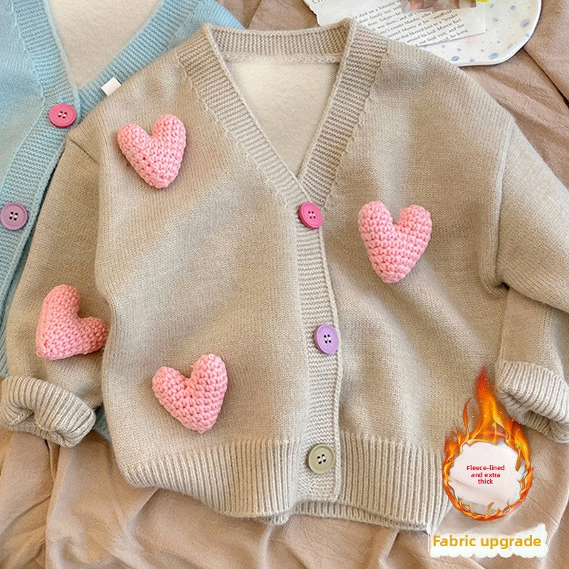Girls' Knitted Cardigan