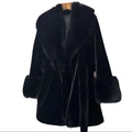 Women's Long Fur Collar Coat
