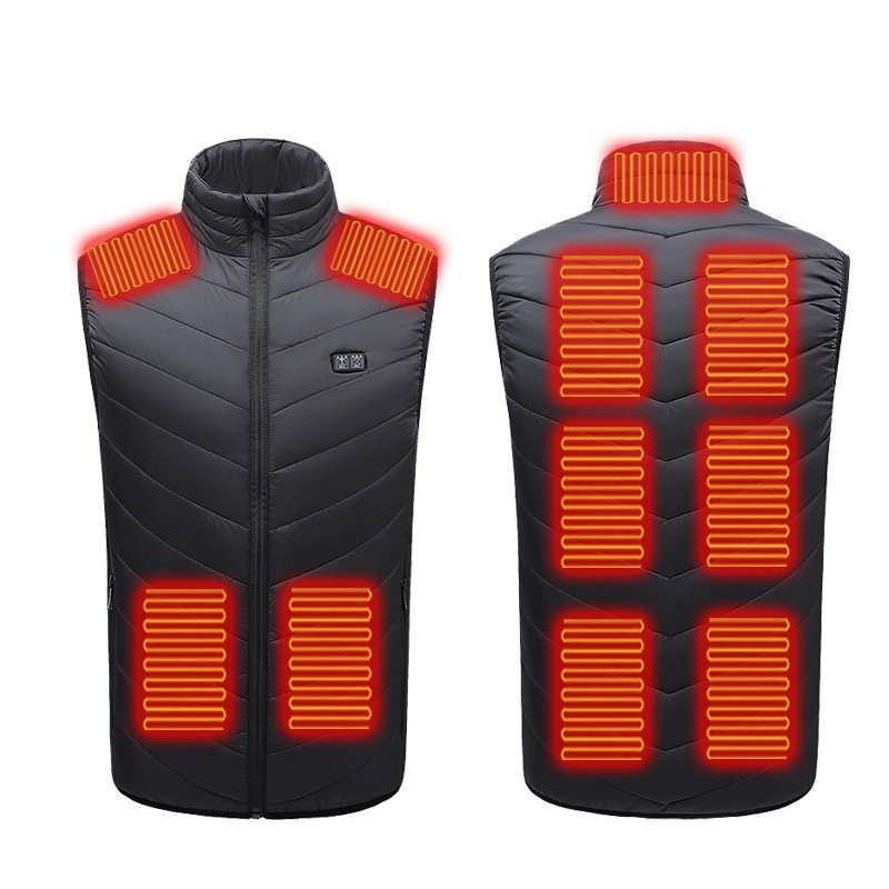 USB Electric Heating Vest with Multiple Warm Zones