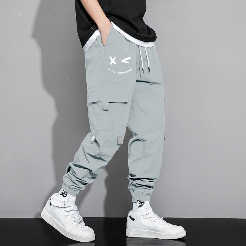 Loose-fitting casual work trousers