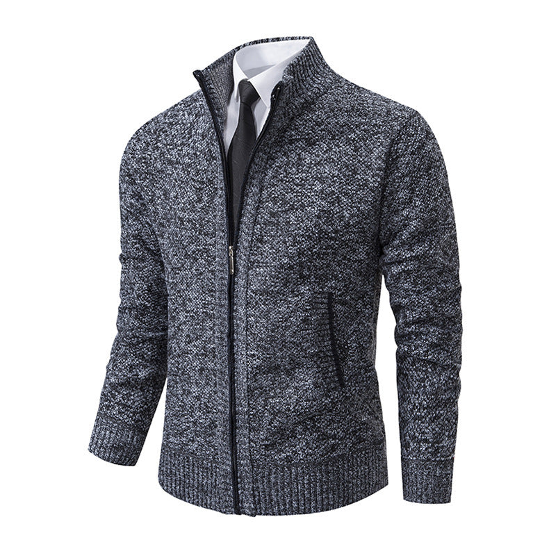 Men's Stand Collar Cardigan