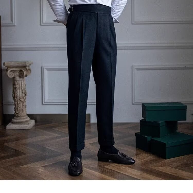 High Waist Straight Leg Business Casual Trousers