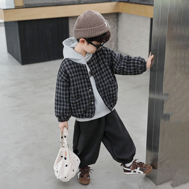 Children's Winter Plaid 3-Piece Outfit