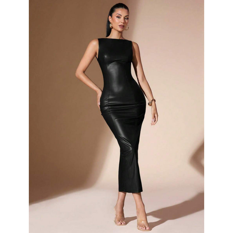 Sleeveless long dress