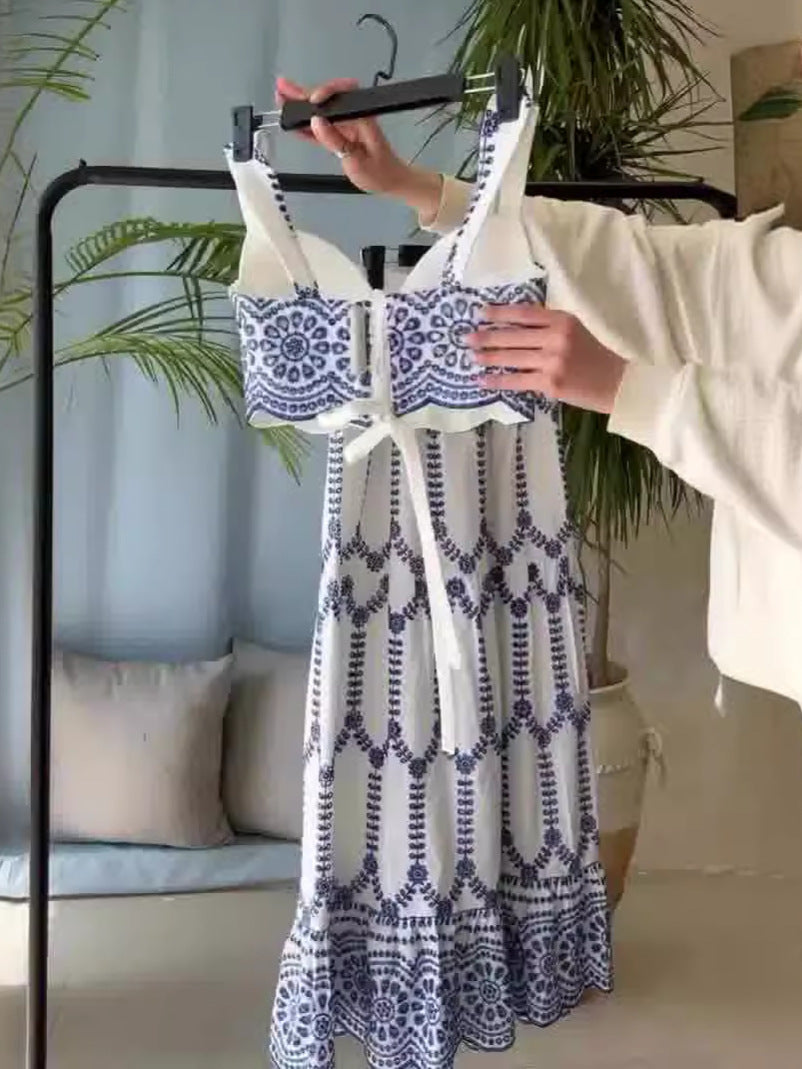 Printed Skirt Two-Piece Set