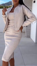 Women's clothing set dress and coat