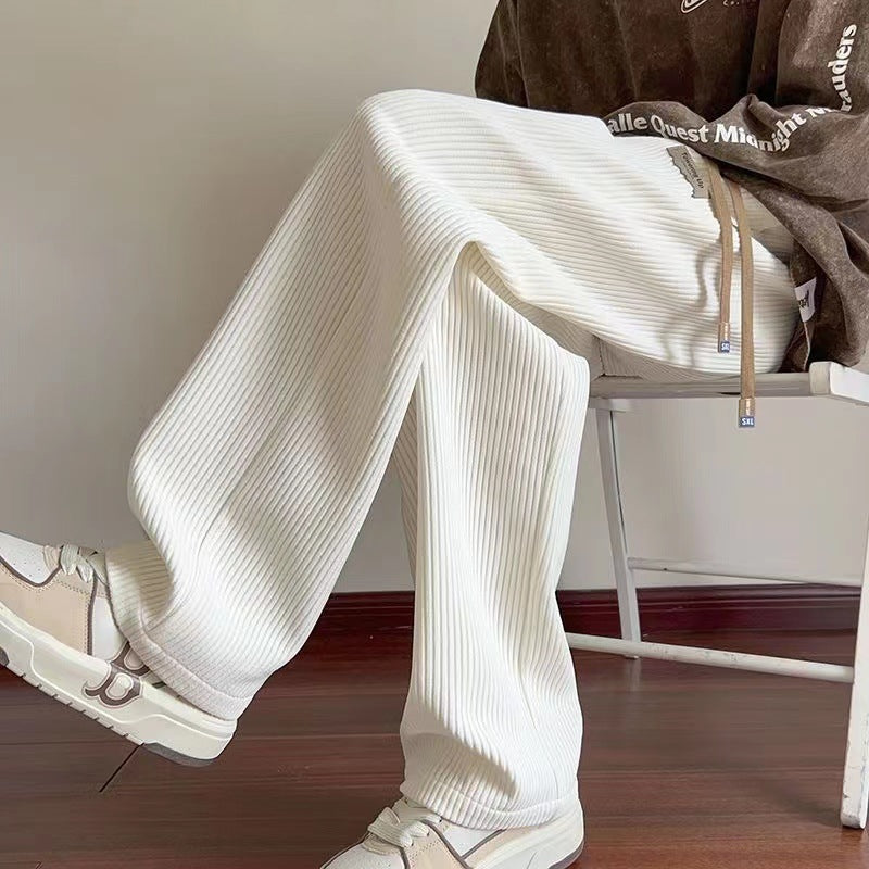 Men's Corduroy Loose Wide-leg Trousers