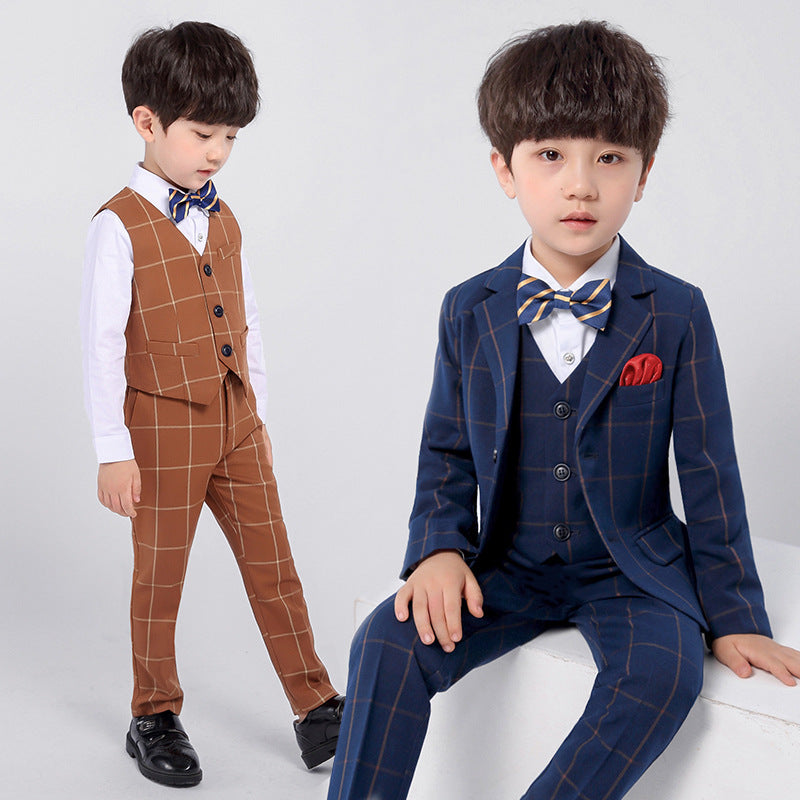 Boys' Plaid Suit