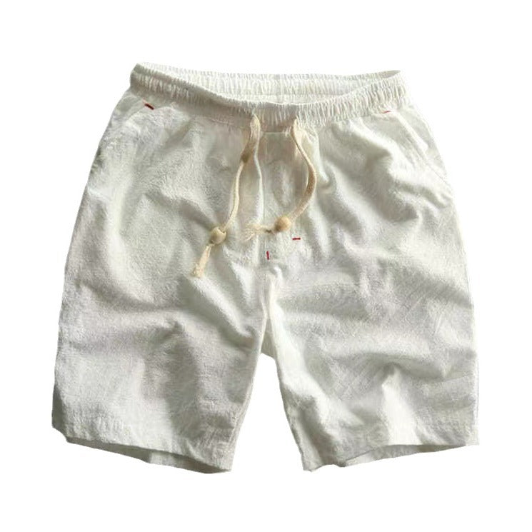 Men's Casual Linen Drawstring Shorts