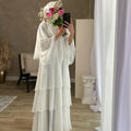 Cardigan long robe chiffon dress