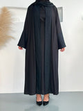 Long Robe Dress Set - Three-piece set Scarf, Inner skirt, Long robe, and Straps