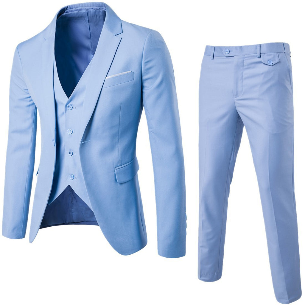 Men's Three-Piece Business Casual Suit