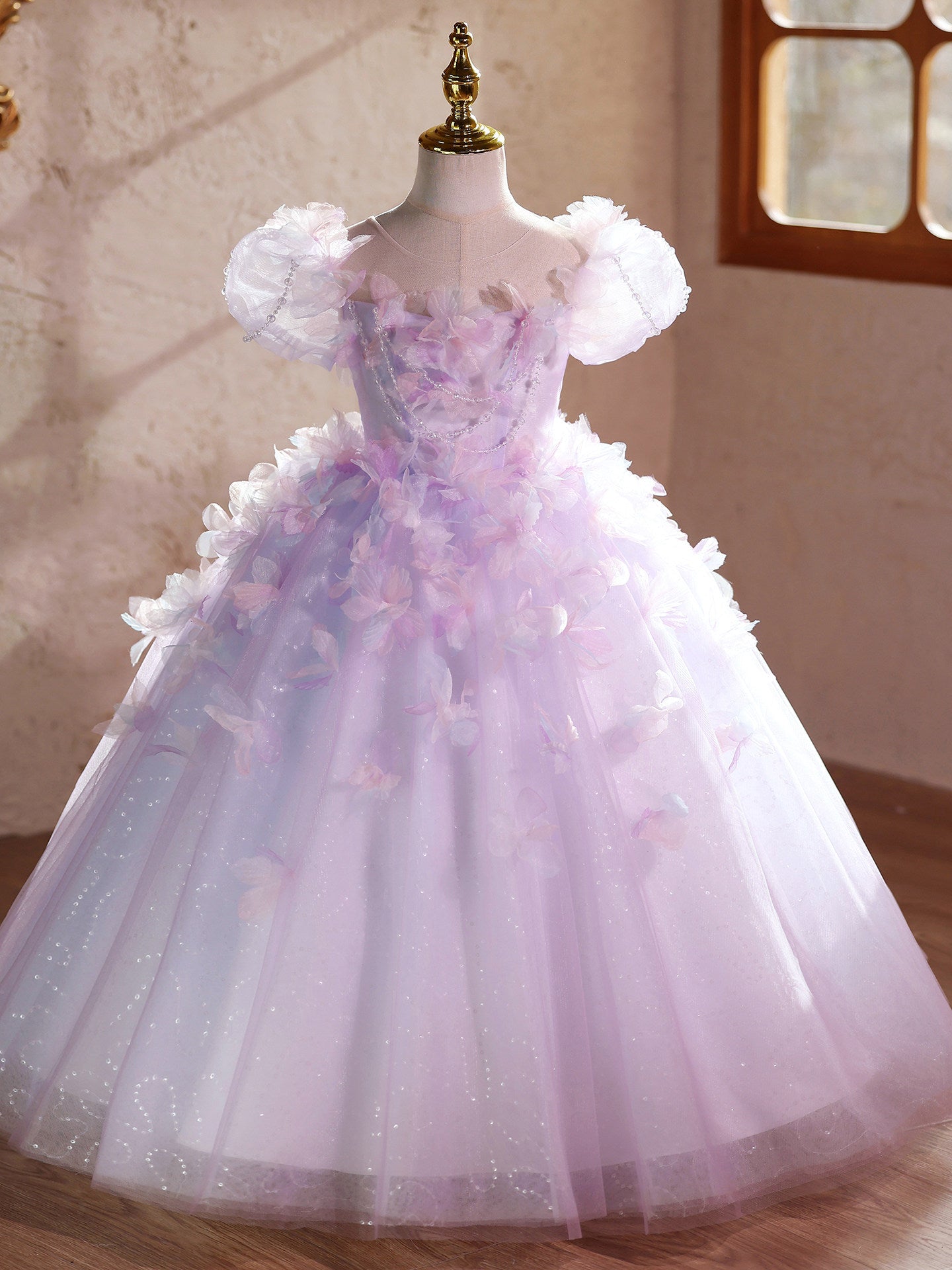 Girl's Elegant Princess Performance Dress