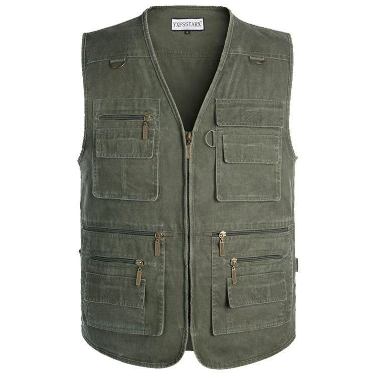 Men's Casual Multi-Pocket Denim Vest