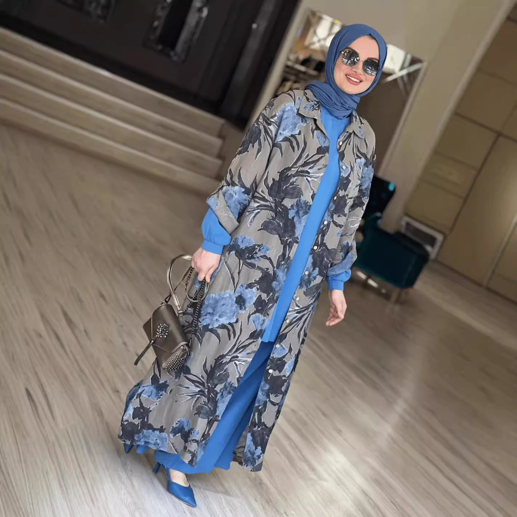 Loose plus-size dress robe - Cardigan Robe