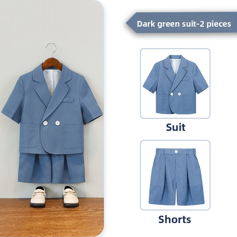 Boys' Short Sleeve Suit Shorts