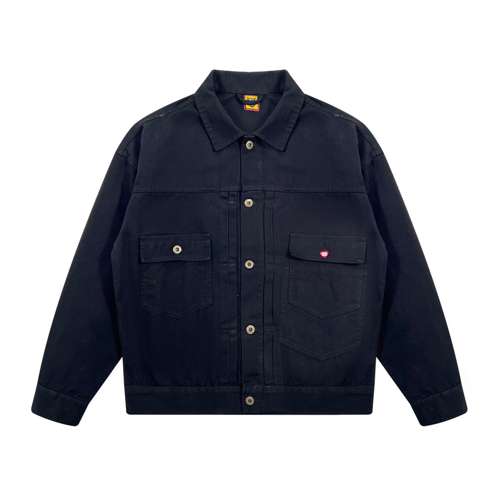 Embroidered Loose Fit Denim Jacket