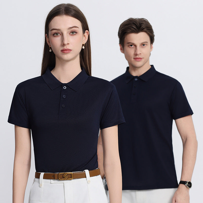 Short-sleeved plain-colored casual T-shirt