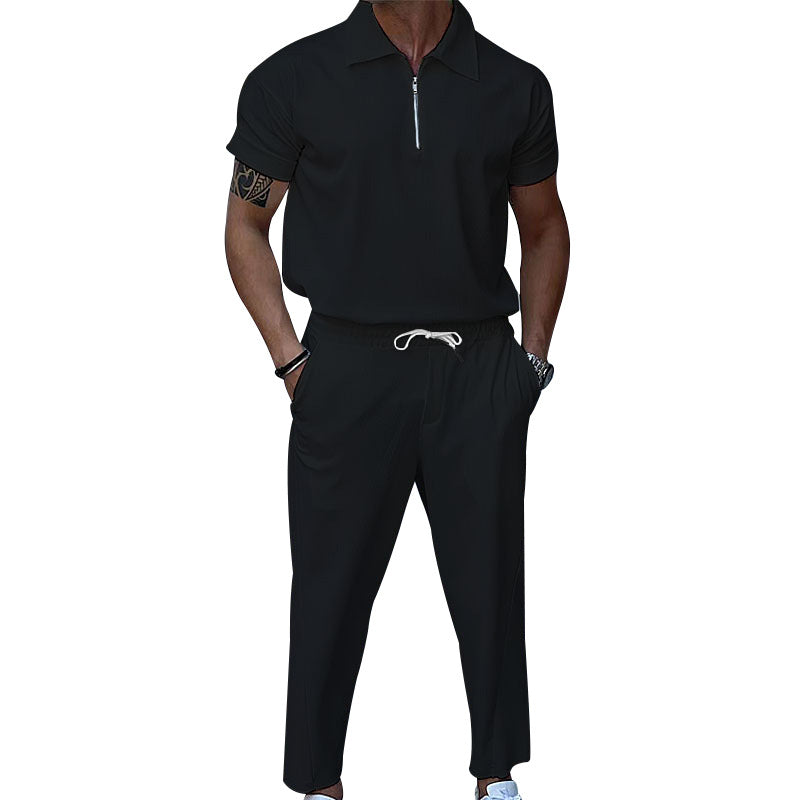 Men plus size men's solid color suit