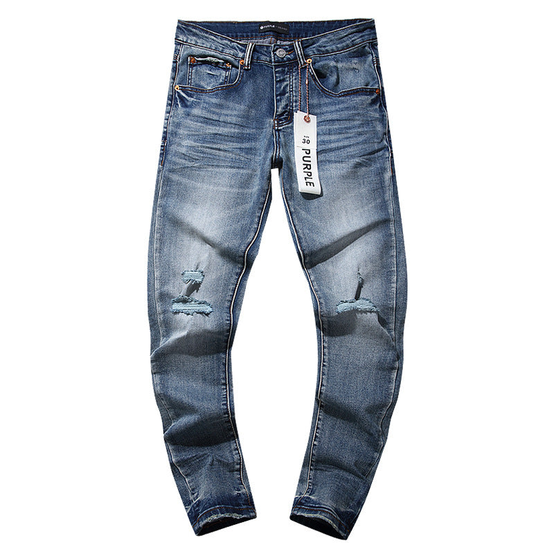 Retro distressed pants