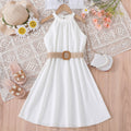 Girls' Sleeveless A-Line Dress