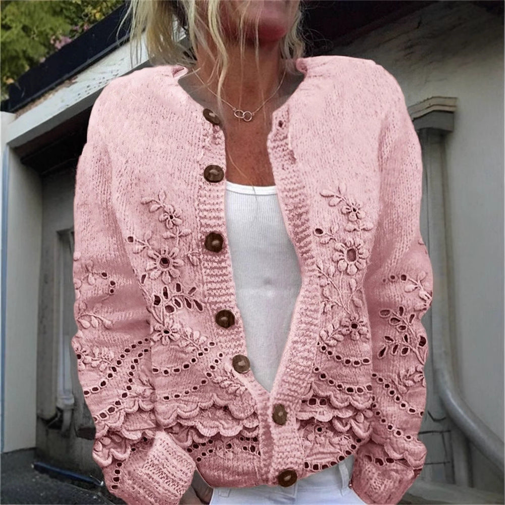 Geometric 3D Print Women's Cardigan