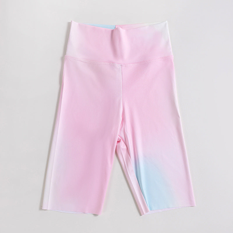 Girls' Ice Silk Yoga Leggings