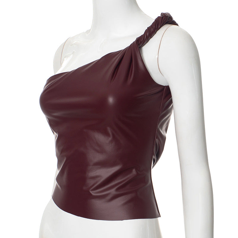 Women's leather top