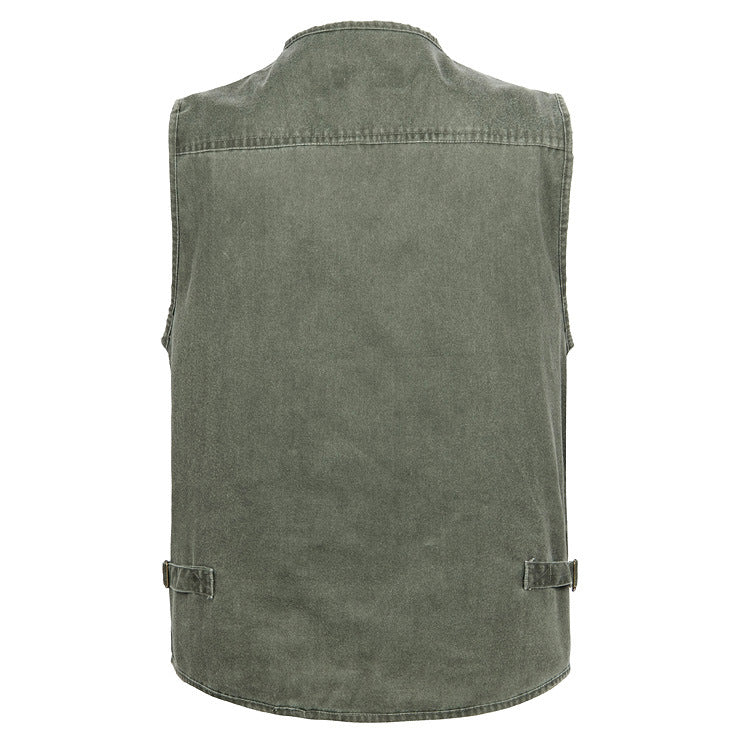 Men's Casual Multi-Pocket Denim Vest