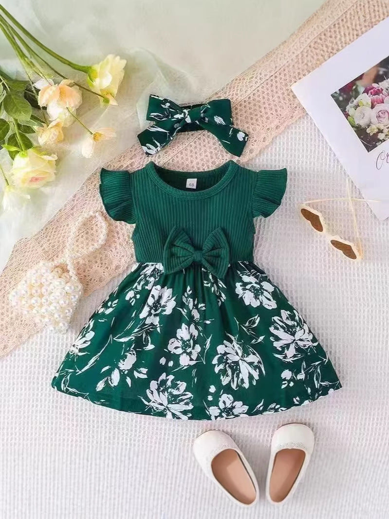 Girls' Floral Princess Dress