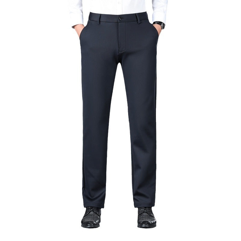 Men's Stretch Straight Business Casual Trousers