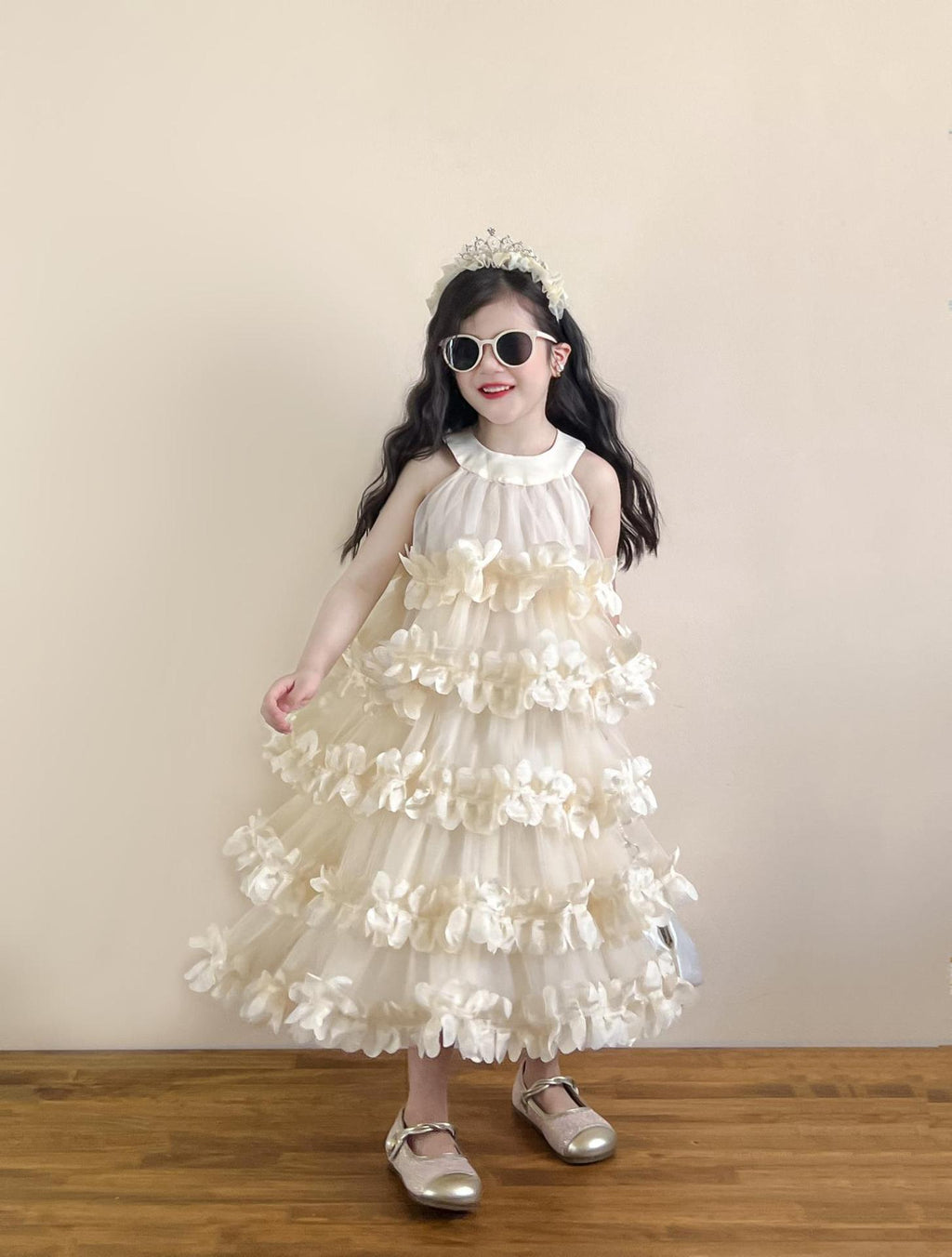 Girls' Halter Neck Cake Dress