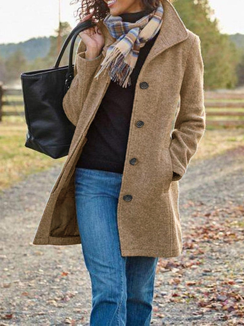 Retro Women's Woolen Coat
