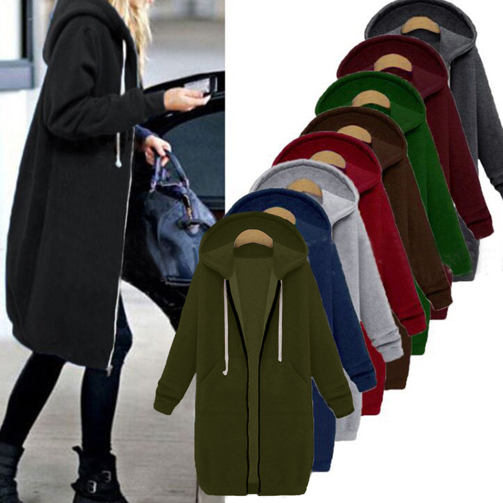 Zipper Hooded Jacket Hoodies