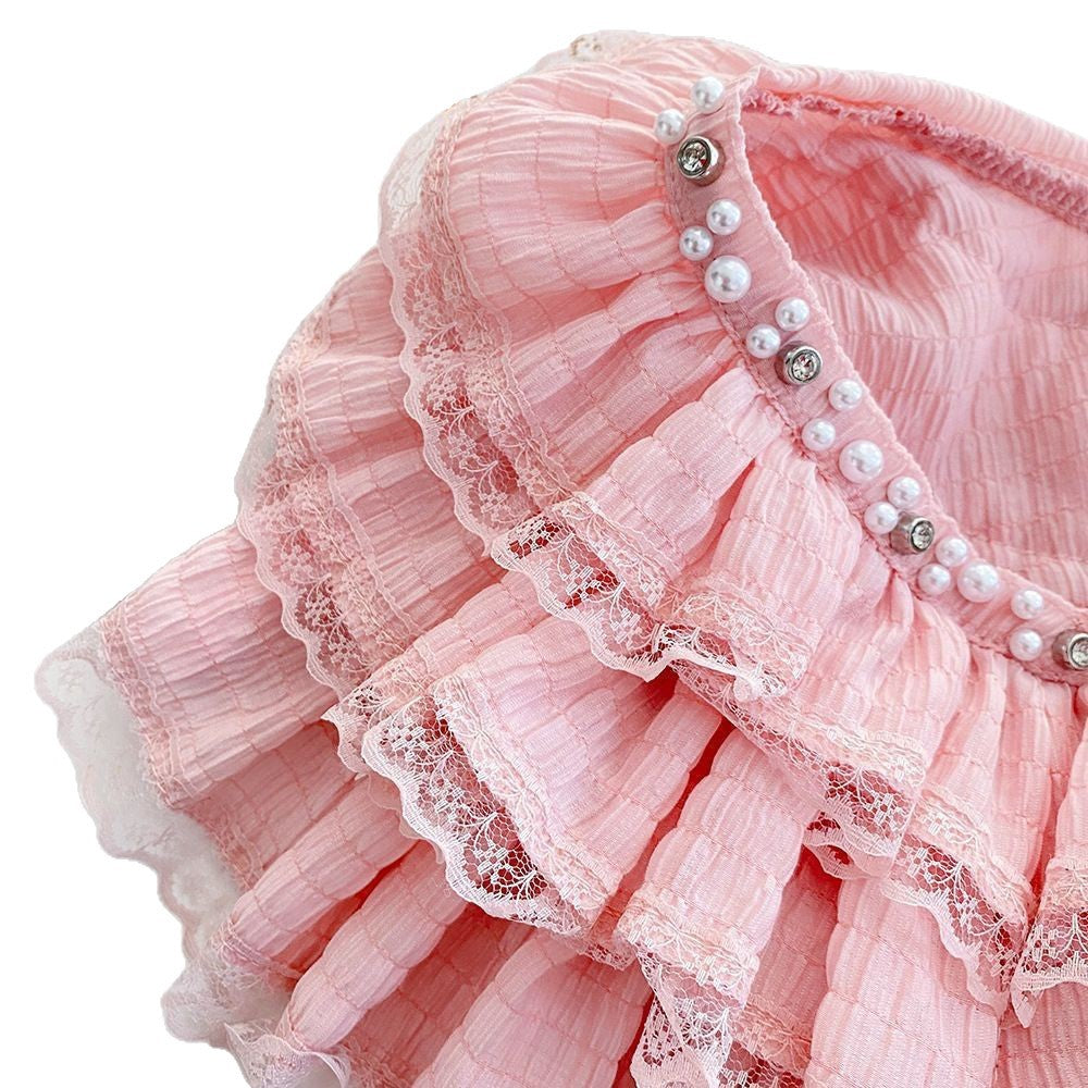 Girls' Lace Collar Blouse