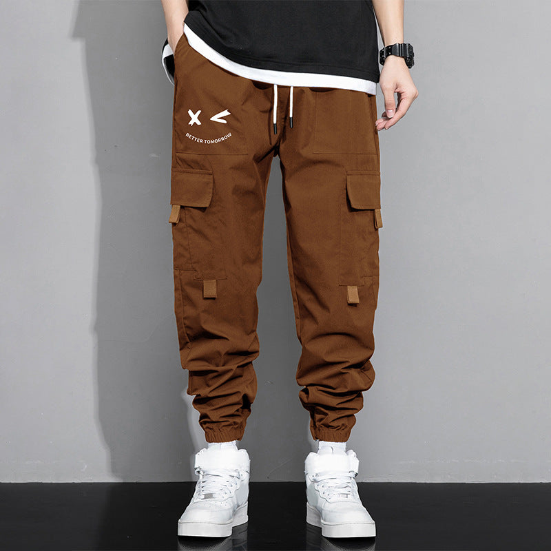 Loose-fitting casual work trousers