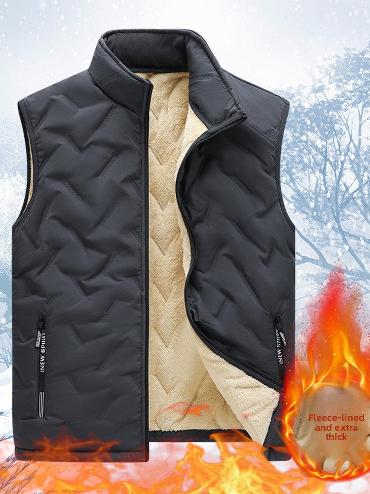 Men's Sleeveless Fleece Lined Vest