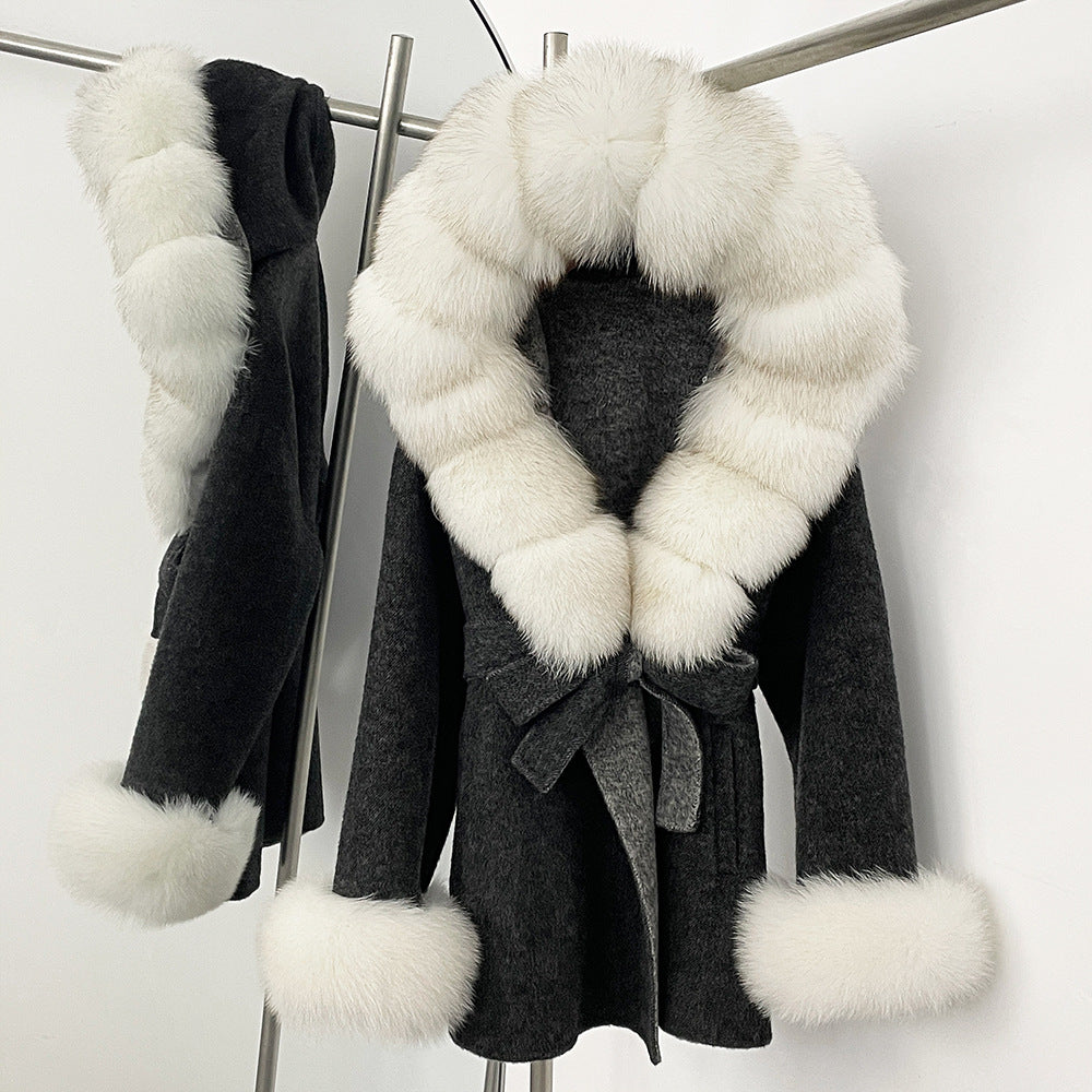 Double-Sided Wool Coat Women's Woolen Coat
