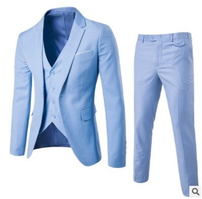 Men's Three-Piece Business Casual Suit