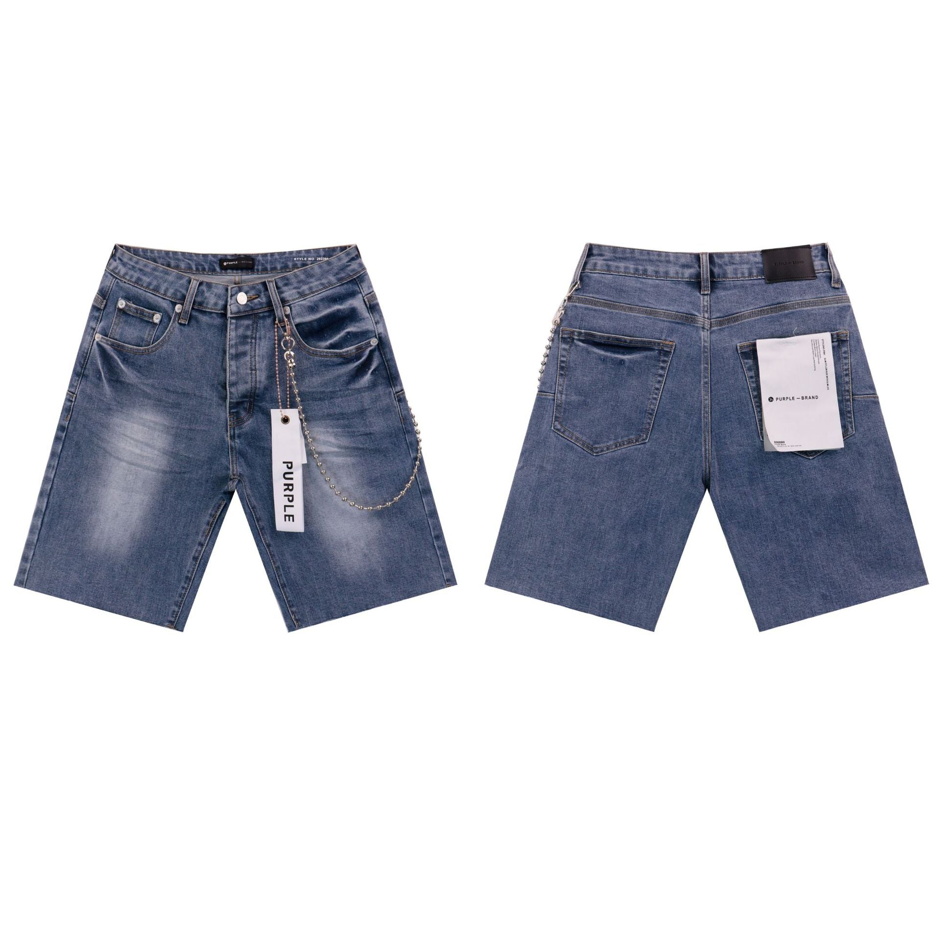 Hole-less straight-leg jeans