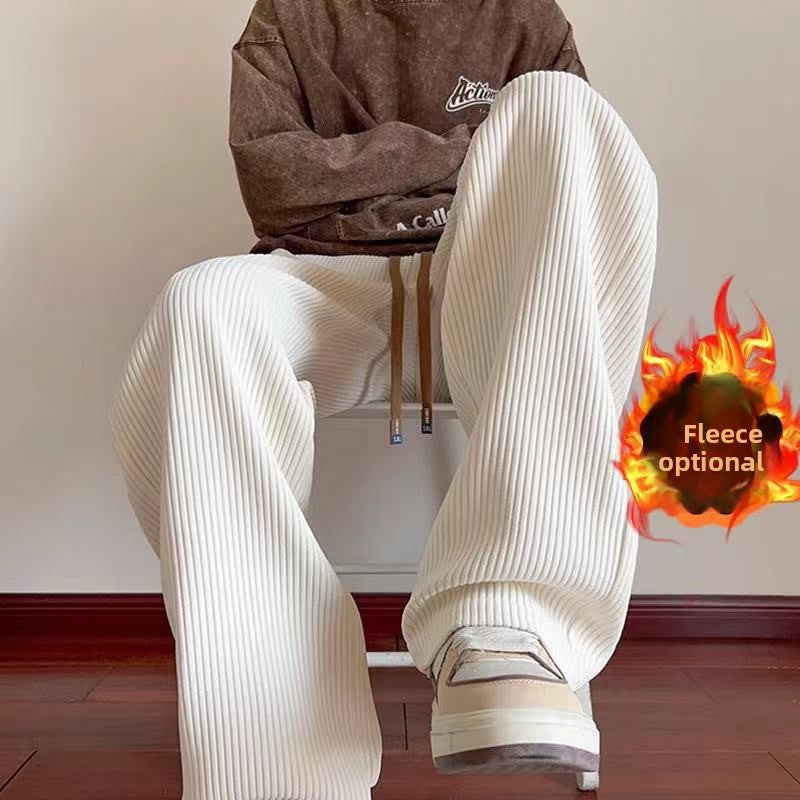 Men's Corduroy Loose Wide-leg Trousers