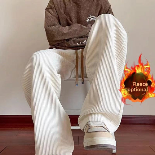 Men's Corduroy Loose Wide-leg Trousers