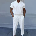 Men plus size men's solid color suit