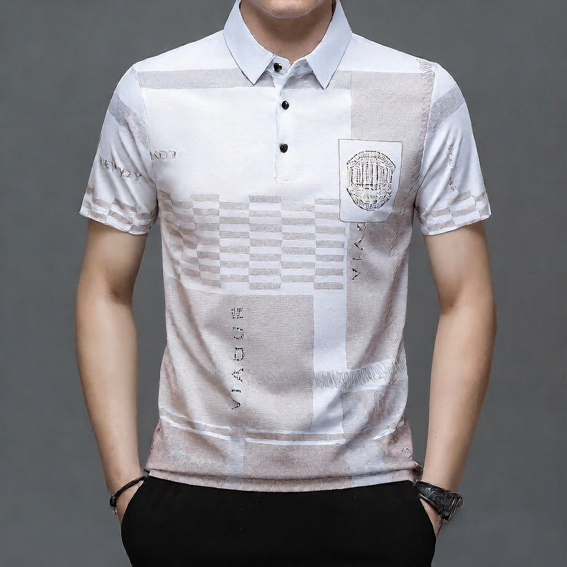Mens Casual Short Sleeve Polo Shirt